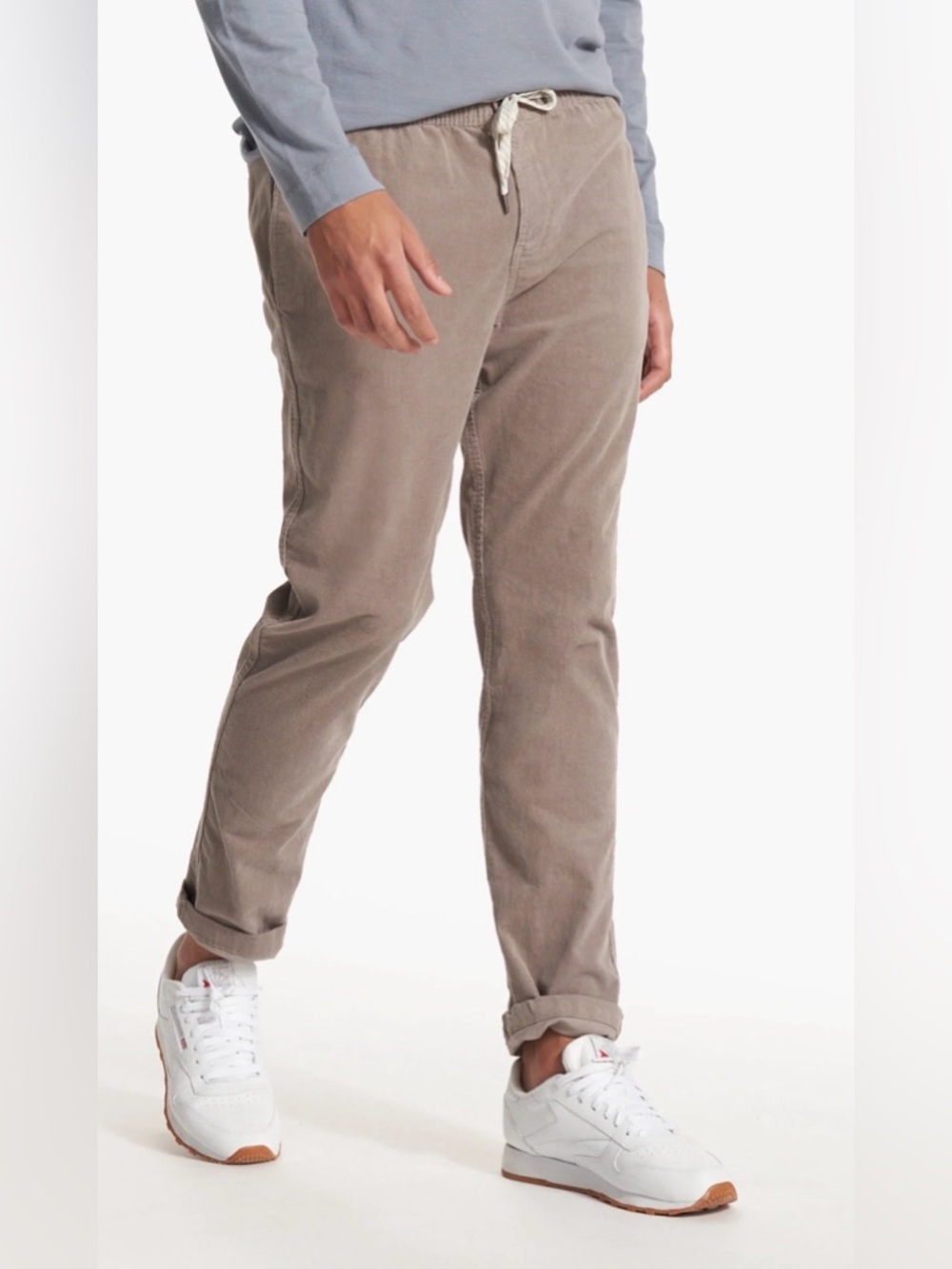 Vuori Optimist Corduroy Pant Brown Walnut Stretch Cotton #C00